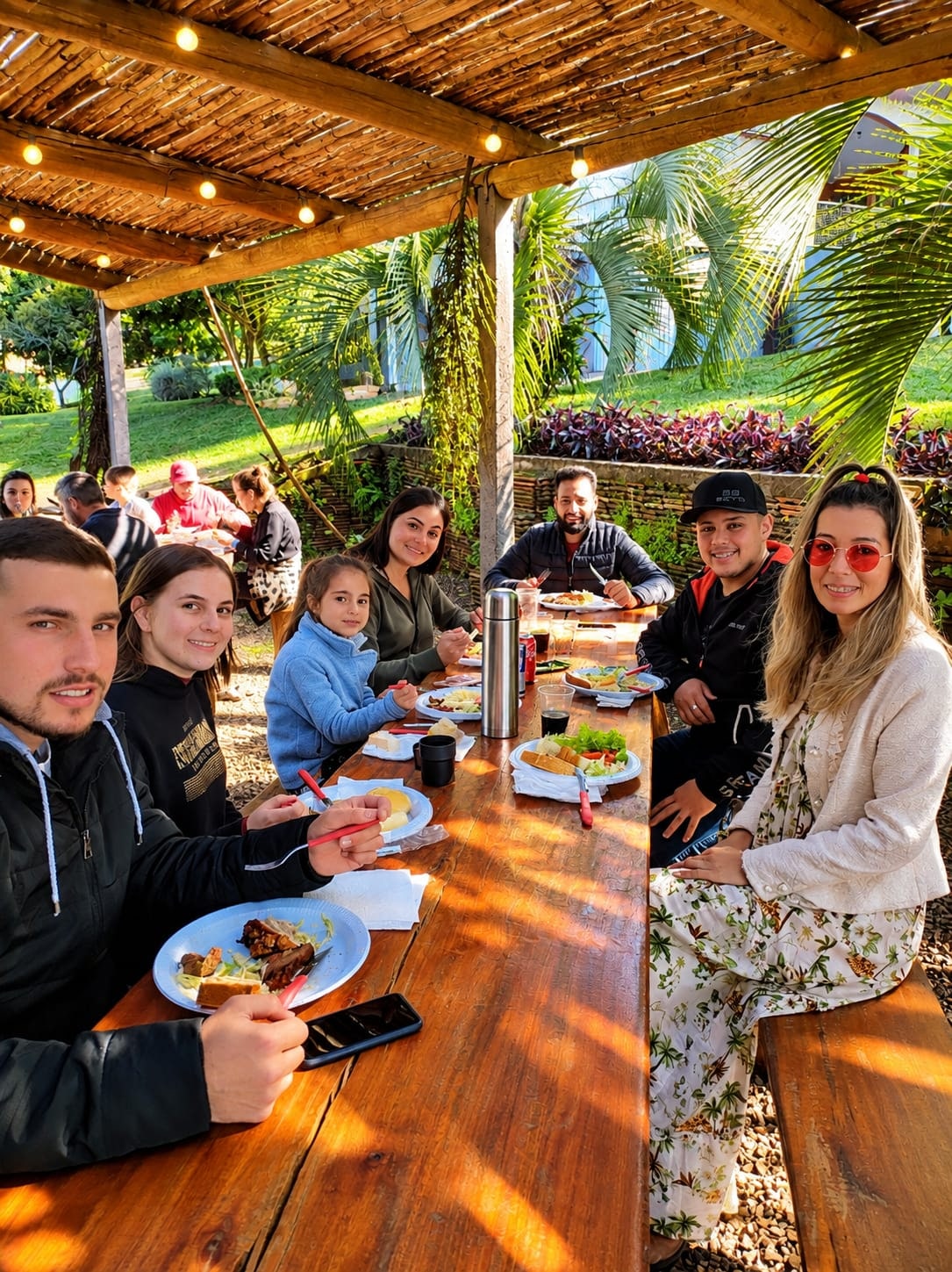 Mesa de visitantes na Enderle Bier
