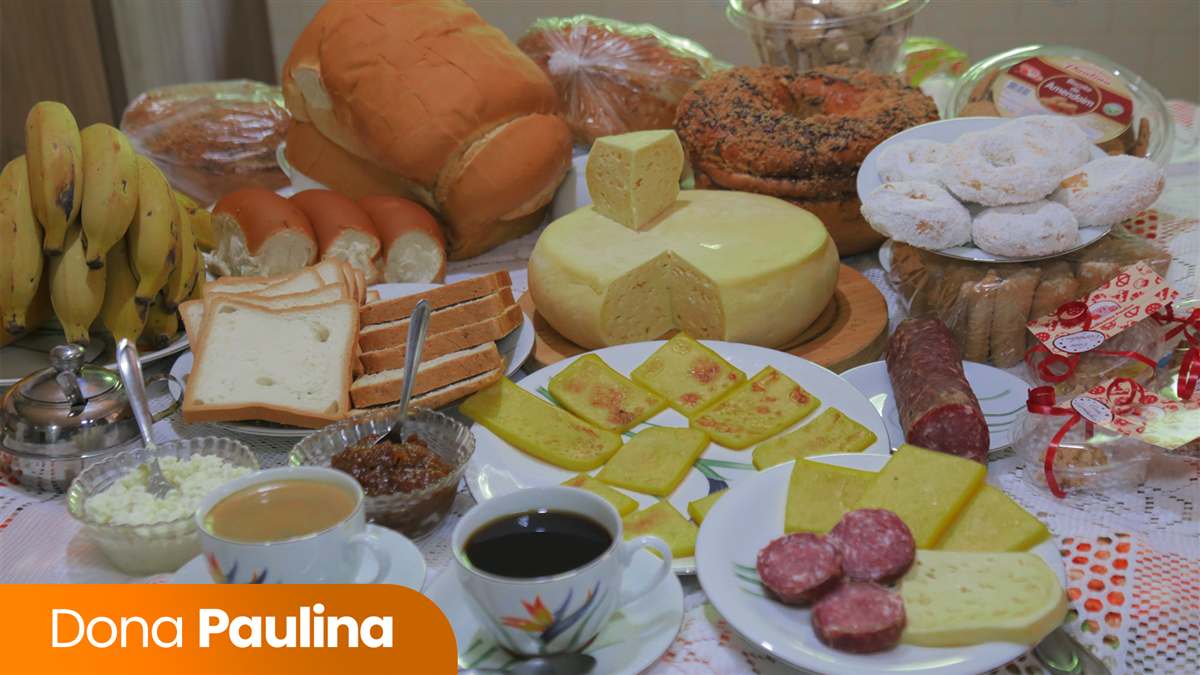 Produtos coloniais da Panificados Paulina e Família
